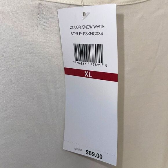 RAFAELLA Bell Sleeve Knit Top in Snow White Size XL NEW - Picture 12 of 12